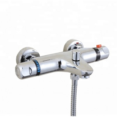 Bathroom Brass Cartridge And Thermostatic Mixing Valve Hot Cold Water Bath Faucet Thermostatic Shower Mixer